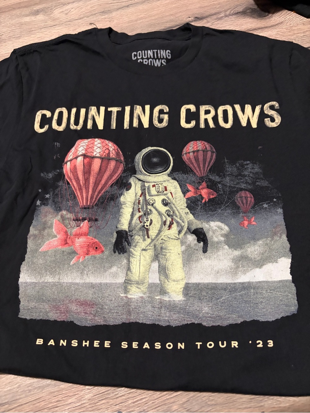 Counting Crows Banshee Season Tour 2023 Short Sleeve Tee - Black